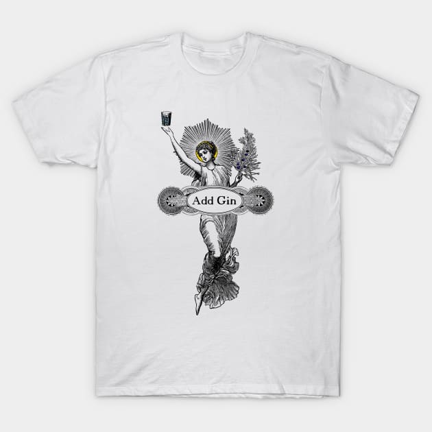 St. Genever - Vintage Illustration - Add Gin T-Shirt by Add Gin Co.